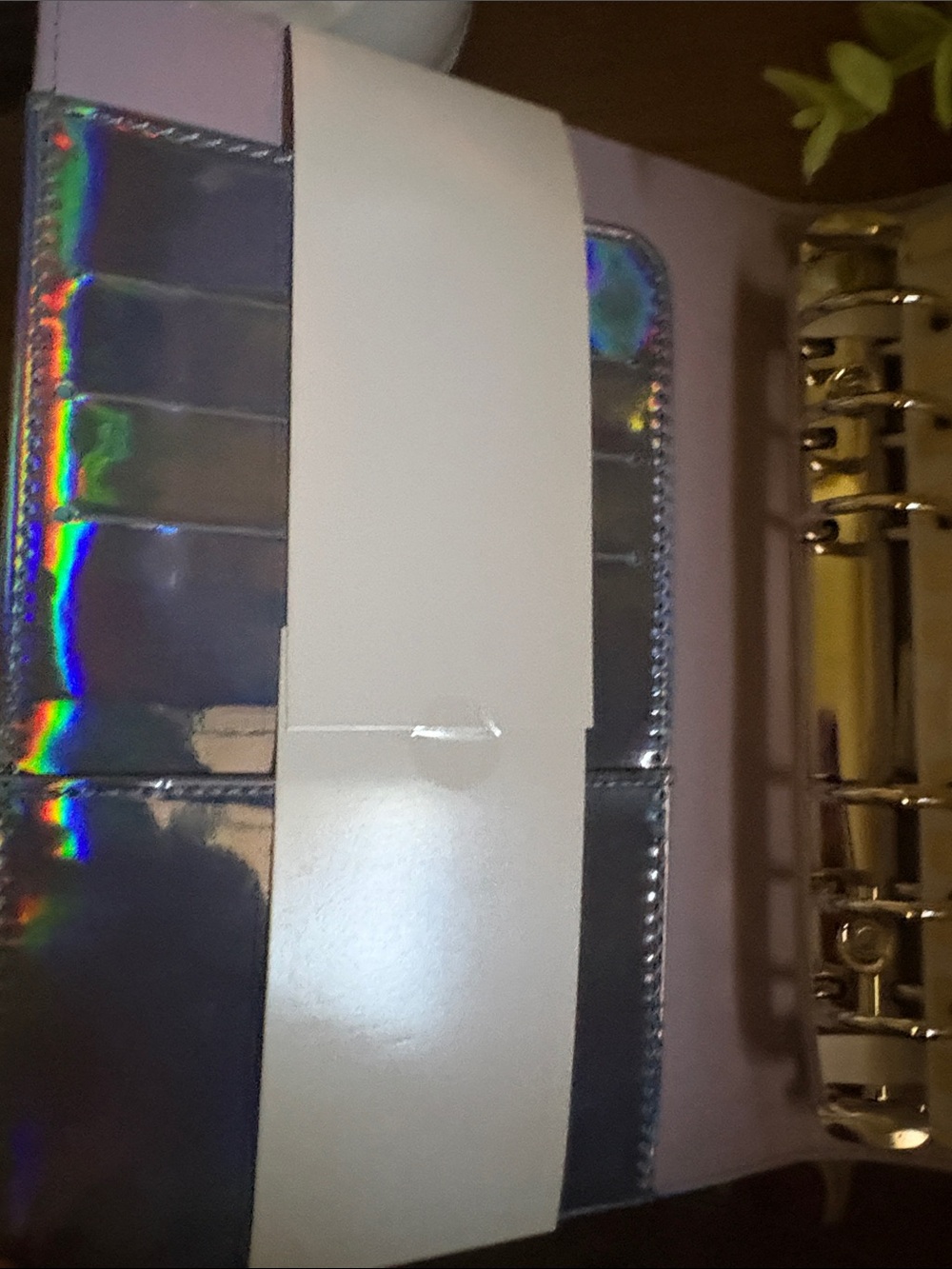 NWT Recollections Holographic 6-Ring Planner Binder Personal Size Undated - Picture 2 of 6